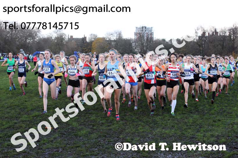 Womens under-17s and IAAF Junior Womens 2017 British Athletics Liverpool Cross Challenge, Sefton Park, Liverpool. Photo:  David T. Hewitson/Sports for All Pics